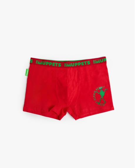 DISNEY Calzoncillo/Boxer Kermit Caja Regalo para Hombre, (Caja 12 unidades) ROJO