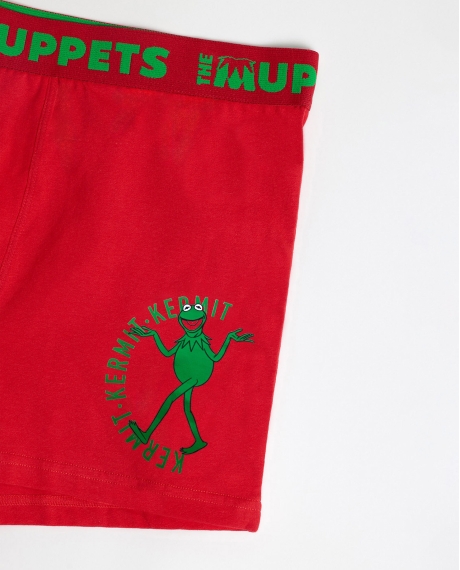 DISNEY Calzoncillo/Boxer Kermit Caja Regalo para Hombre, (Caja 12 unidades) ROJO 2
