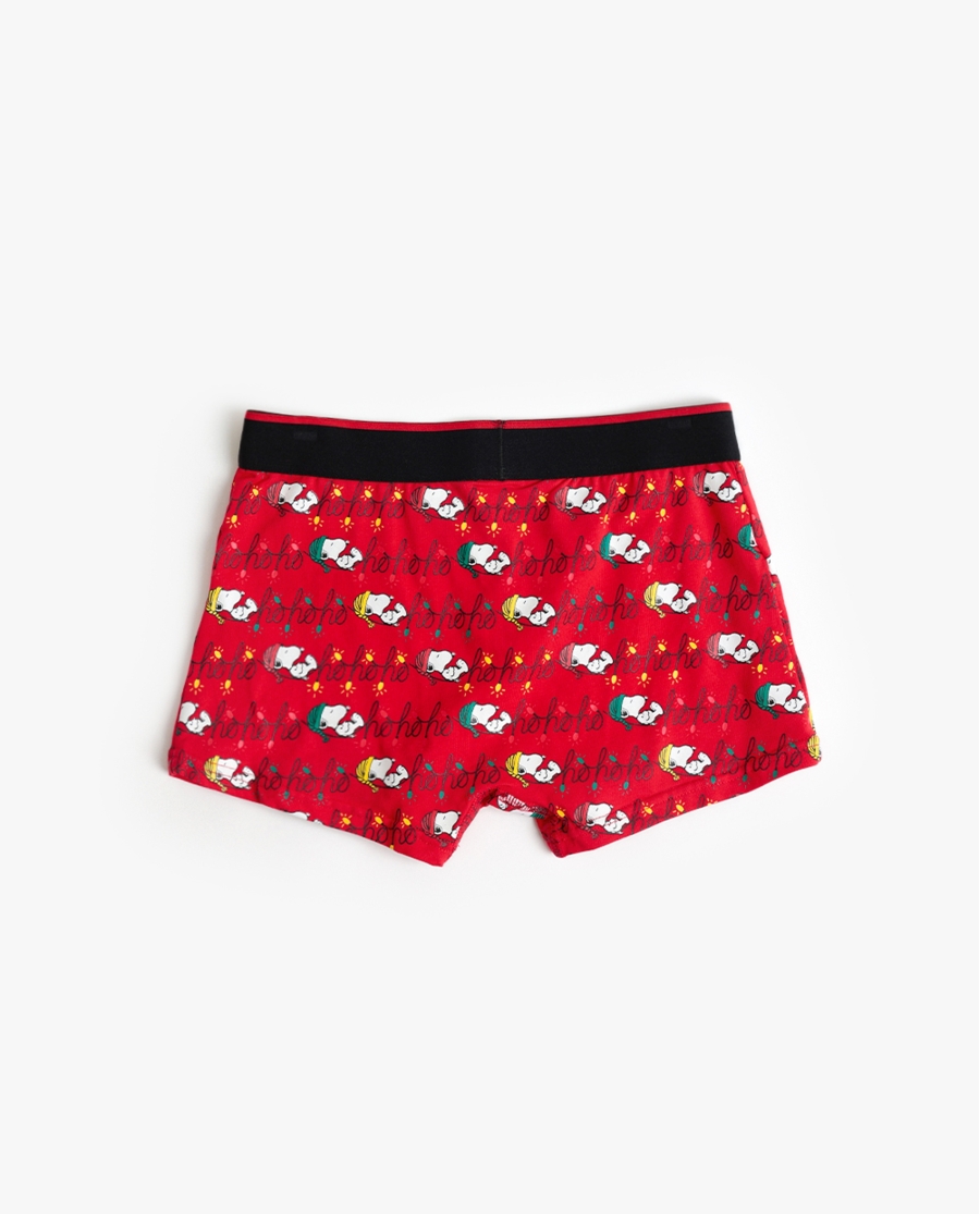 PEANUTS Calzoncillo/Boxer Ho Ho Ho para Niño, (Caja 12 unidades) ROJO PEANUTS Calzoncillo/Boxer Ho Ho Ho para Niño, (Caja 12 unidades) ROJO