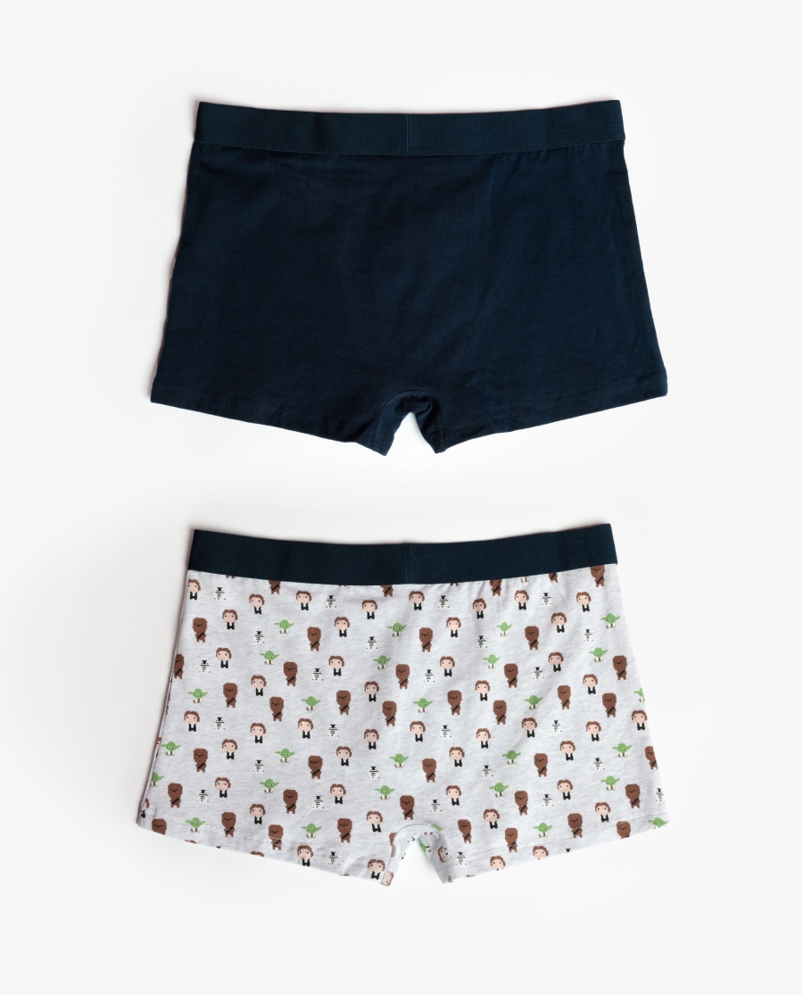 STAR WARS Calzoncillo/Boxer Pixel Wars para Hombre, (Caja de 2 unidades) PACK FANTASIA