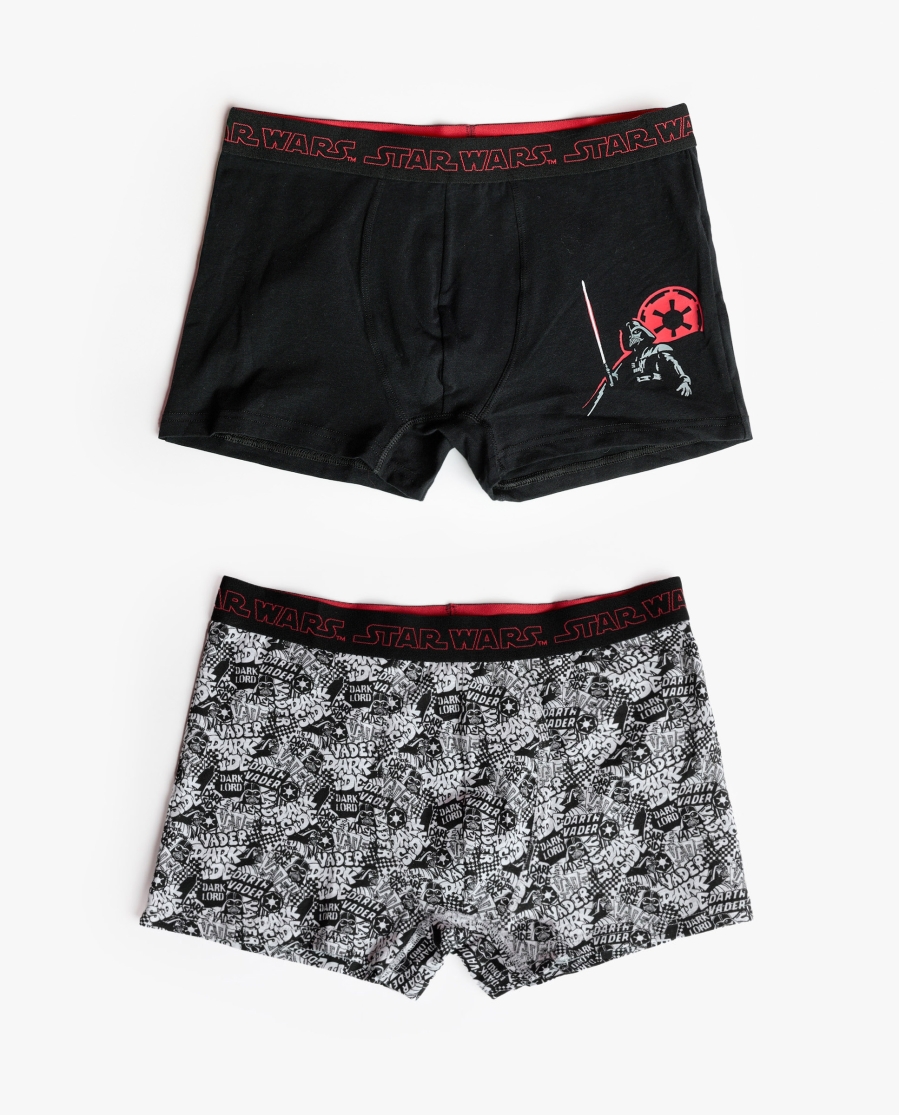 STAR WARS Calzoncillo/Boxer Darth Vader Graffiti  para Hombre, (Caja de 2 unidades) PACK FANTASIA