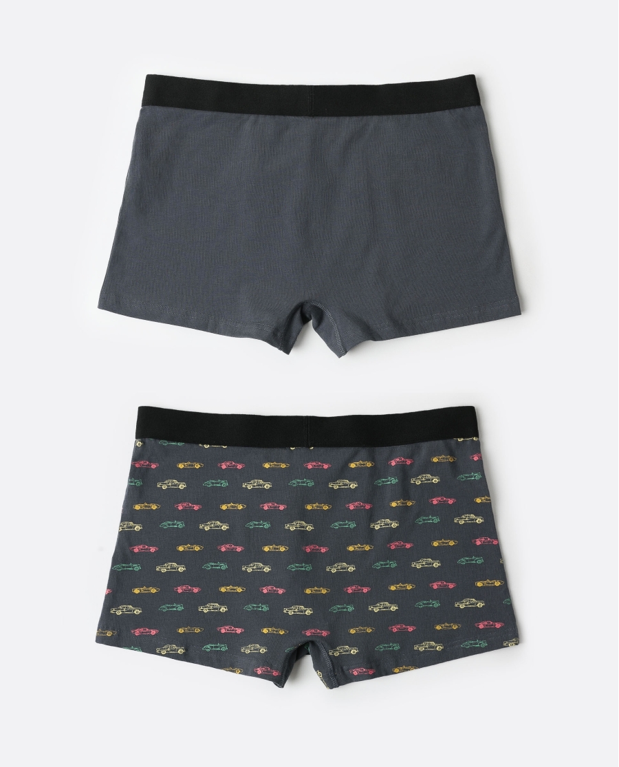 DIVER Calzoncillo/Boxer Cars para Hombre, (Caja de 2 unidades) PACK FANTASIA DIVER Calzoncillo/Boxer Cars para Hombre, (Caja de 2 unidades) PACK FANTASIA