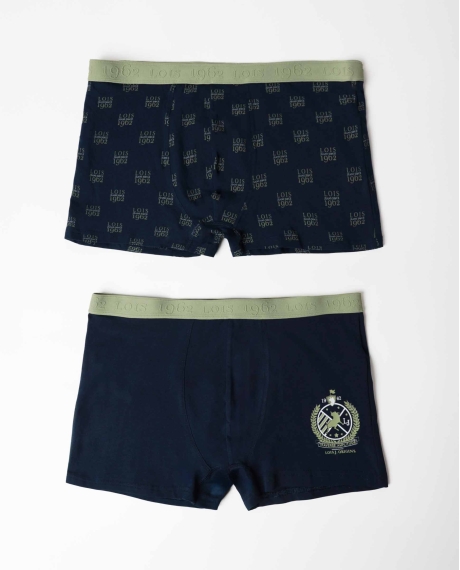 LOIS Calzoncillo/Boxer Escudo para Hombre, (Caja de 2 unidades) PACK FANTASIA
