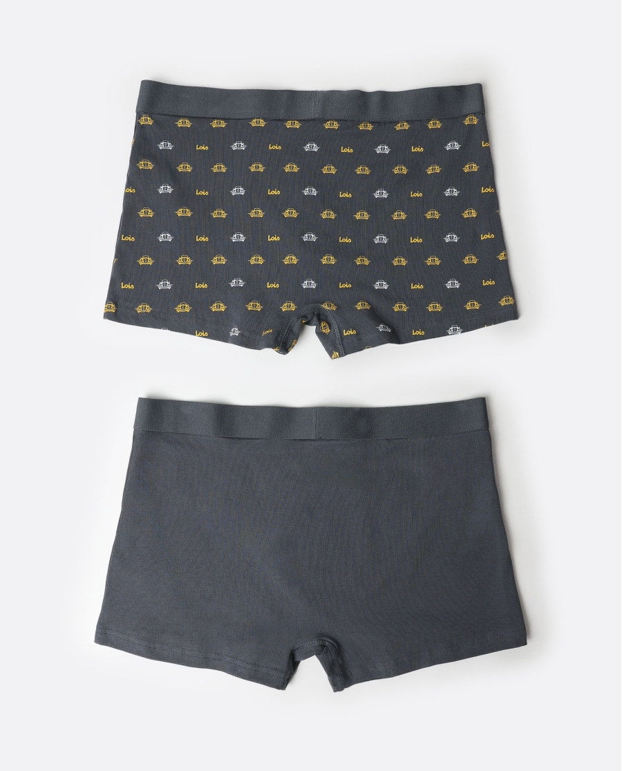 LOIS Calzoncillo/Boxer Yellow Car para Hombre, (Caja de 2 unidades) PACK FANTASIA