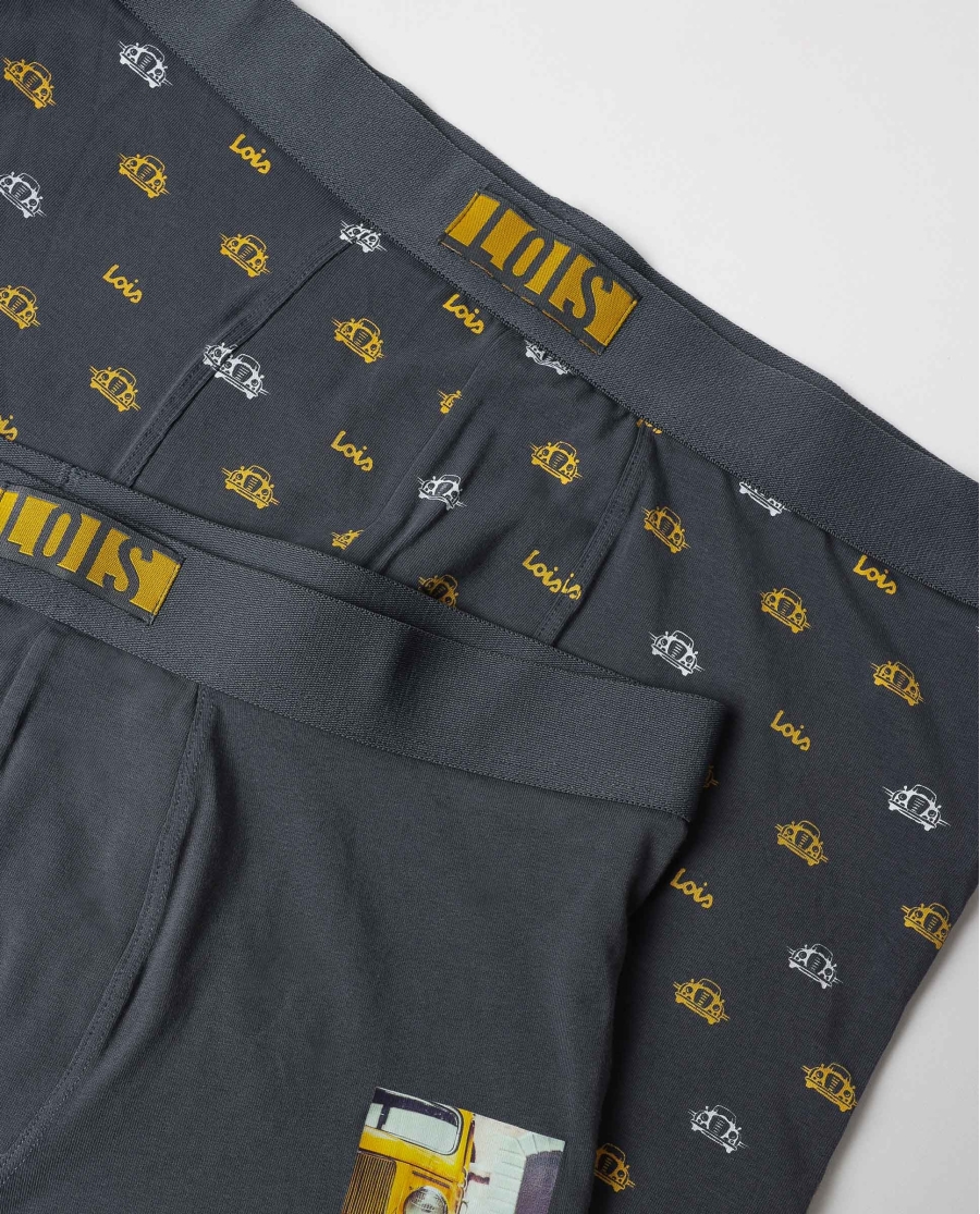 LOIS Calzoncillo/Boxer Yellow Car para Hombre, (Caja de 2 unidades) PACK FANTASIA