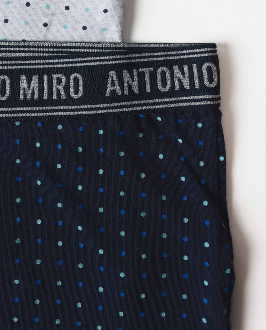 ANTONIO MIRO Calzoncillo/Boxer Dots para Hombre, (Caja de 2 unidades) PACK FANTASIA