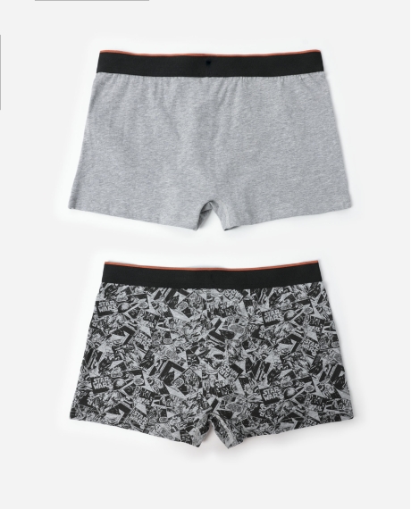 STAR WARS Calzoncillo/Boxer Comic B&W  para Hombre, (Caja de 2 unidades) PACK FANTASIA 2