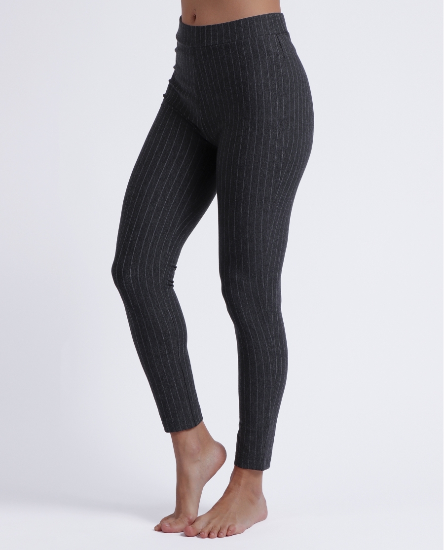 ADMAS Pantalón Elástico Largo Raya Diplomática para Mujer GRIS