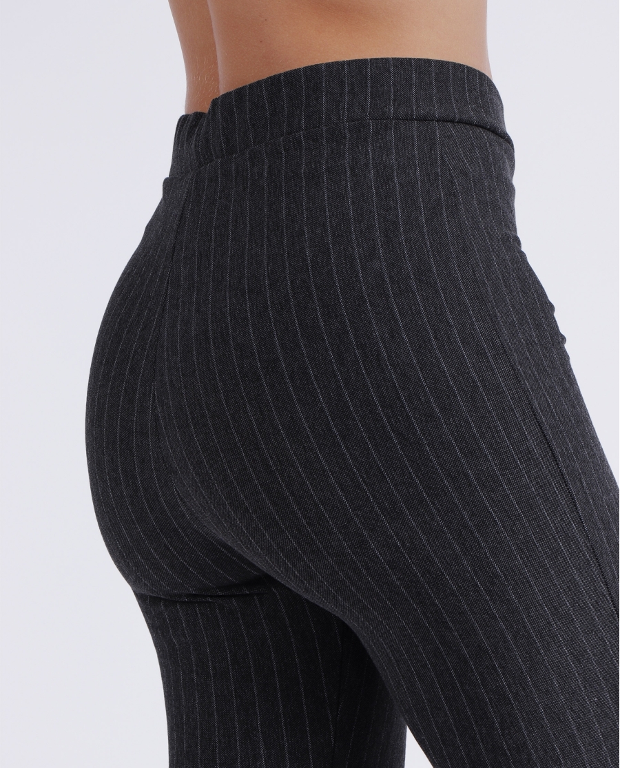 ADMAS Pantalón Elástico Largo Raya Diplomática para Mujer GRIS