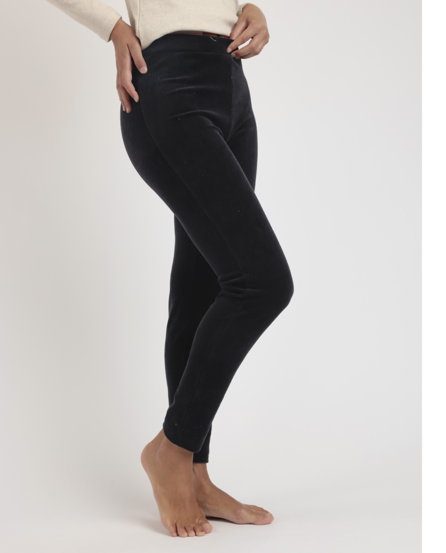 ADMAS Pantalón Elástico Largo Corduroy para Mujer NEGRO ADMAS Pantalón Elástico Largo Corduroy para Mujer NEGRO