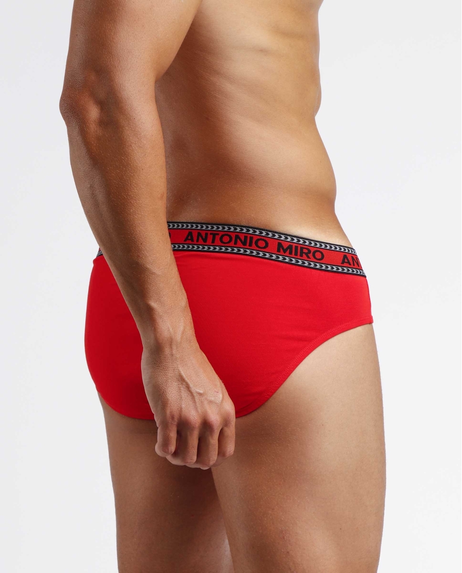 ANTONIO MIRO Calzoncillo/Slip Bike Ride Taza Regalo para Hombre, (Caja 12 unidades) ROJO