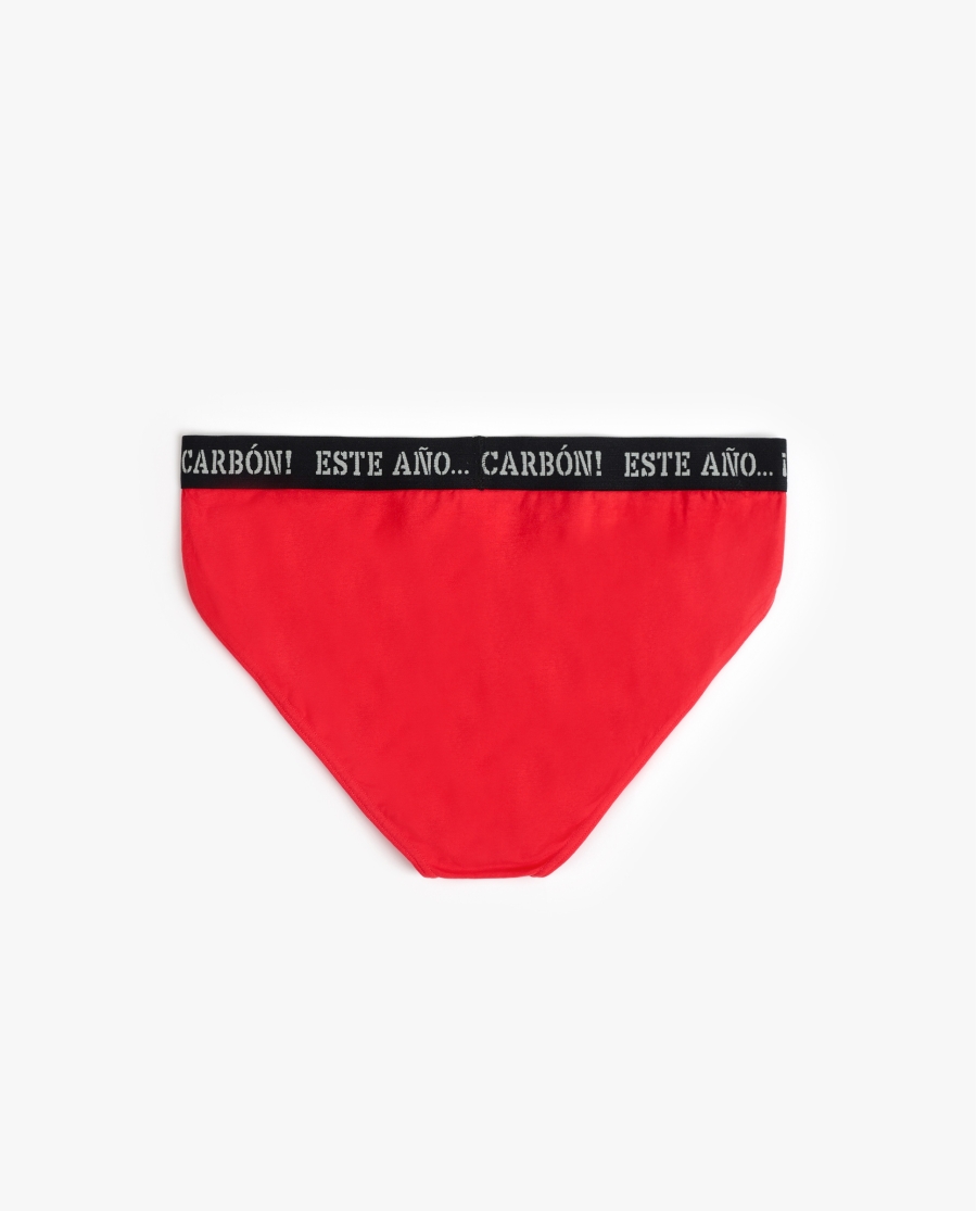 ADMAS Calzoncillo/Slip Este Año Carbón para Hombre, (Caja 12 unidades) ROJO ADMAS Calzoncillo/Slip Este Año Carbón para Hombre, (Caja 12 unidades) ROJO