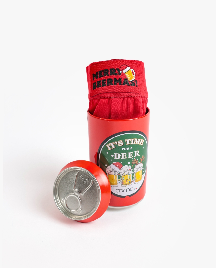 ADMAS Calzoncillo/Slip Beermas para Hombre, (Caja 12 unidades) ROJO ADMAS Calzoncillo/Slip Beermas para Hombre, (Caja 12 unidades) ROJO