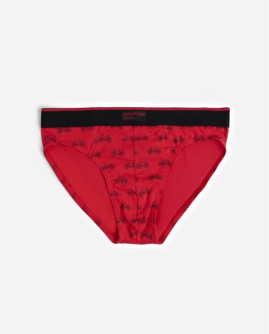 ANTONIO MIRO Calzoncillo/Slip Bike World Caja Metal Regalo para Hombre, (Caja 12 unidades) ROJO ANTONIO MIRO Calzoncillo/Slip Bike World Caja Metal Regalo para Hombre, (Caja 12 unidades) ROJO