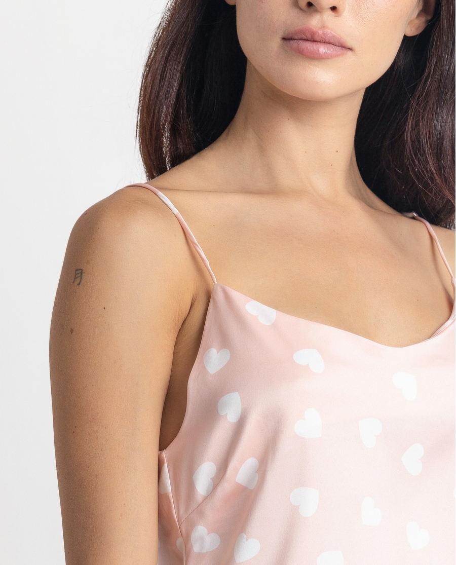 ADMAS CLASSIC Camisola Tirantes Love Heart para Mujer ROSA ADMAS CLASSIC Camisola Tirantes Love Heart para Mujer ROSA