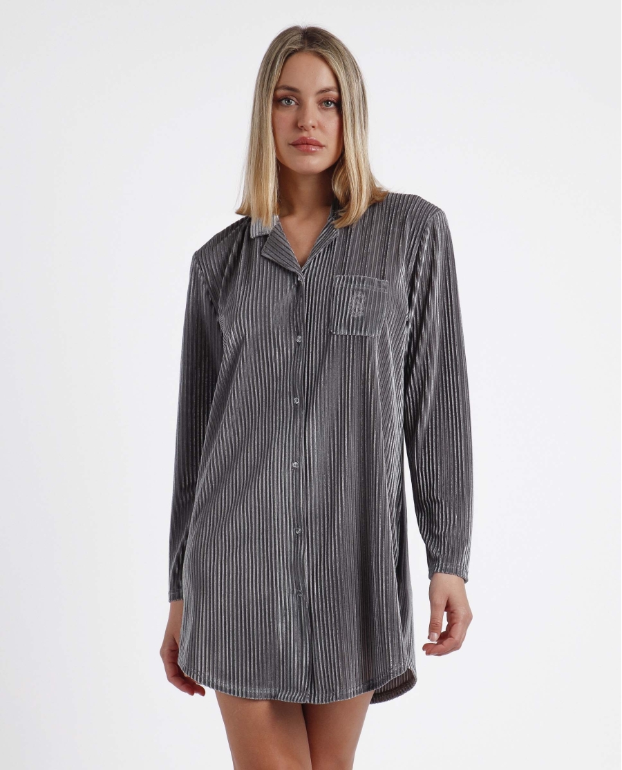 ADMAS CLASSIC Camisola Manga Larga Elegant Stripes para Mujer GRIS ADMAS CLASSIC Camisola Manga Larga Elegant Stripes para Mujer GRIS