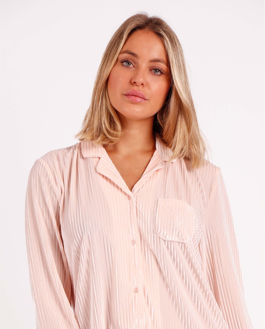 ADMAS CLASSIC Camisola Manga Larga Elegant Stripes para Mujer ROSA ADMAS CLASSIC Camisola Manga Larga Elegant Stripes para Mujer ROSA