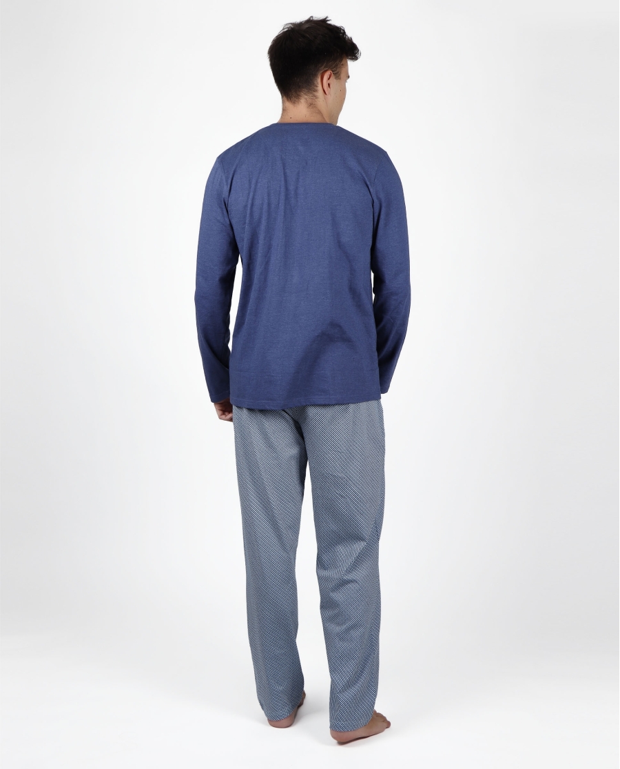 ADMAS CLASSIC Pijama Manga Larga Mercury para Hombre AZUL ADMAS CLASSIC Pijama Manga Larga Mercury para Hombre AZUL
