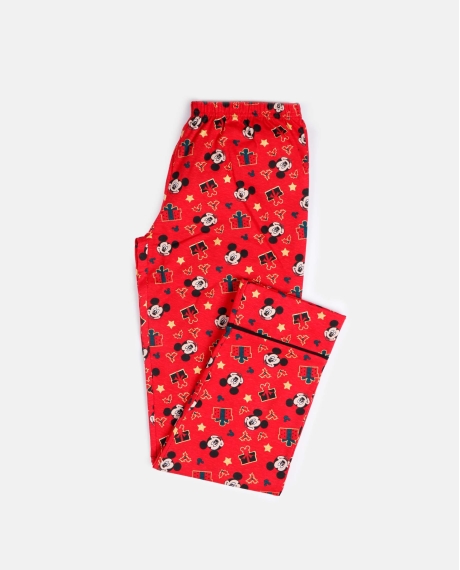 DISNEY Pijama Manga Larga Abierto Mickey Christmas para Niño ROJO 2