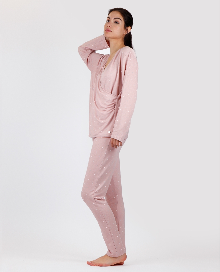 ADMAS CLASSIC Pijama Manga Larga Maternity Moon para Mujer MAQUILLAJE ADMAS CLASSIC Pijama Manga Larga Maternity Moon para Mujer MAQUILLAJE
