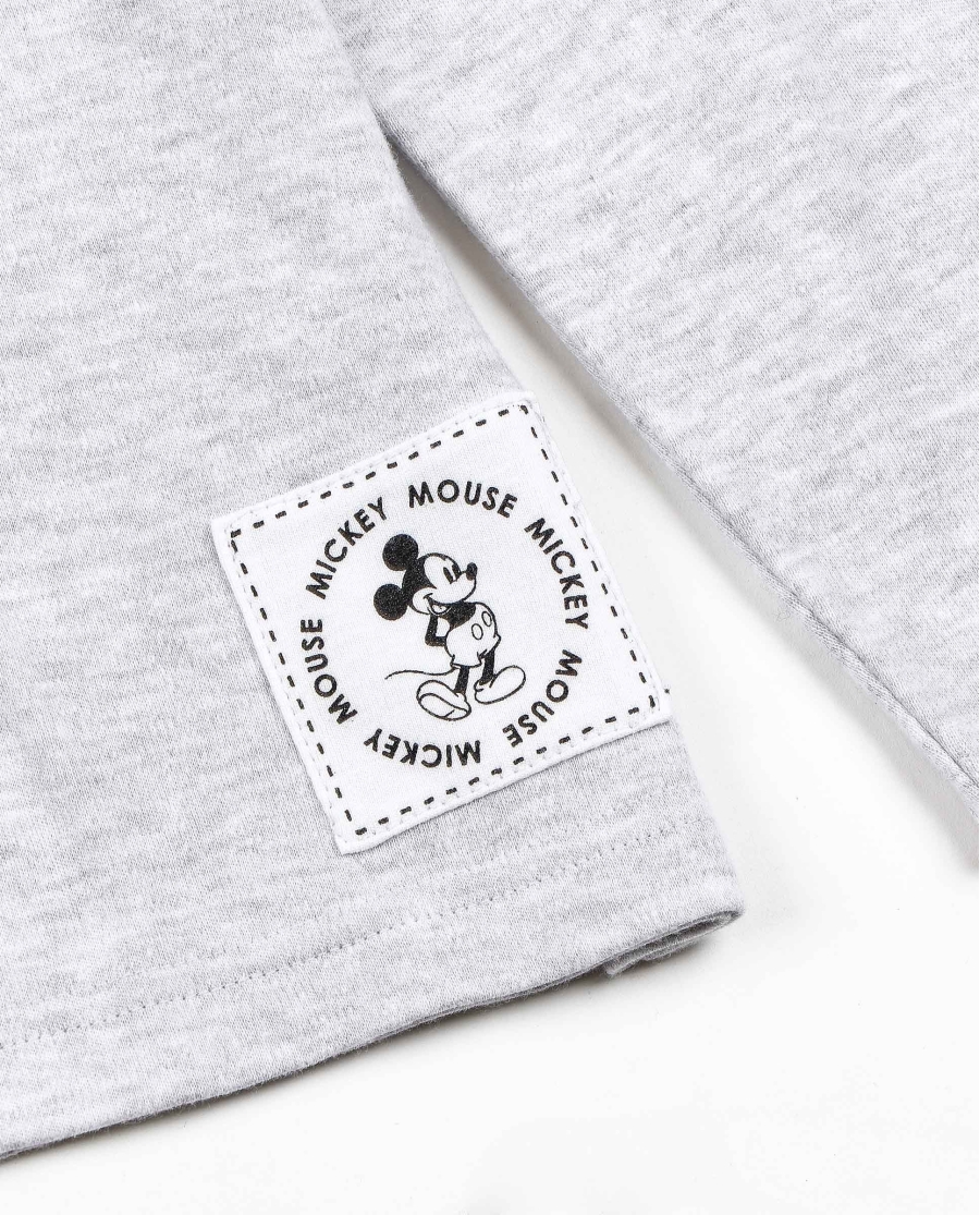 DISNEY Pijama Manga Larga Mickey Gris para Niño GRIS JASPE DISNEY Pijama Manga Larga Mickey Gris para Niño GRIS JASPE