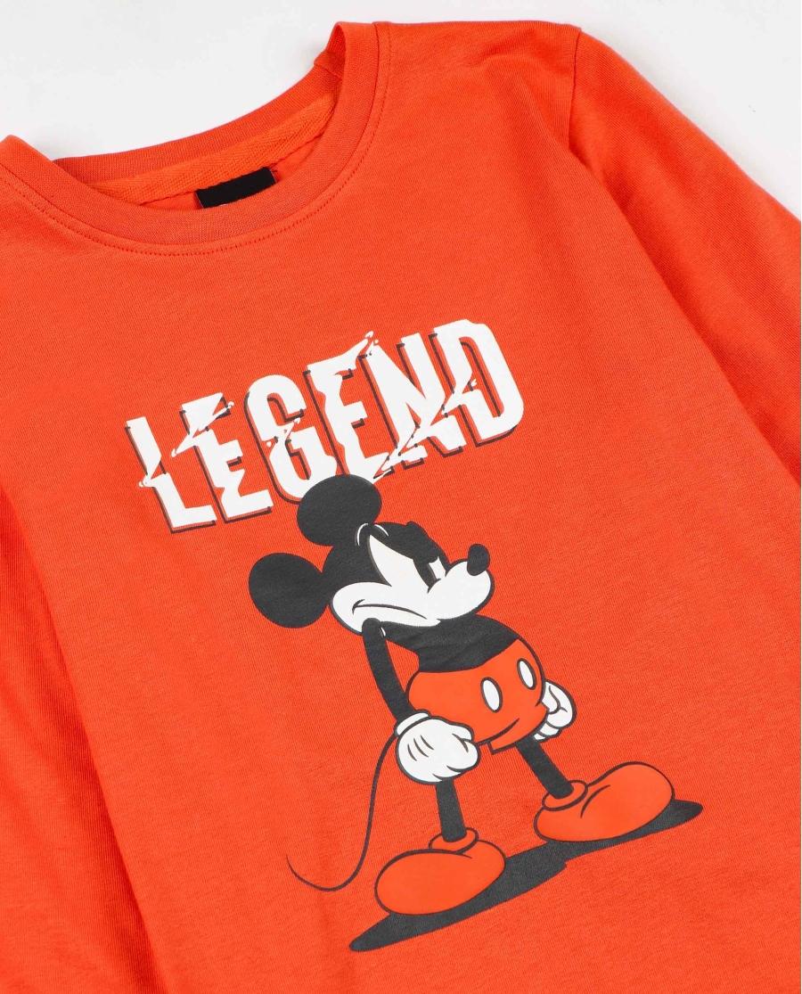 DISNEY Pijama Manga Larga Mickey Legend para Niño NARANJA DISNEY Pijama Manga Larga Mickey Legend para Niño NARANJA
