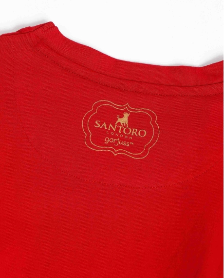 SANTORO Pijama Manga Larga Gingerbread Friend para Niña ROJO RUBÍ 2