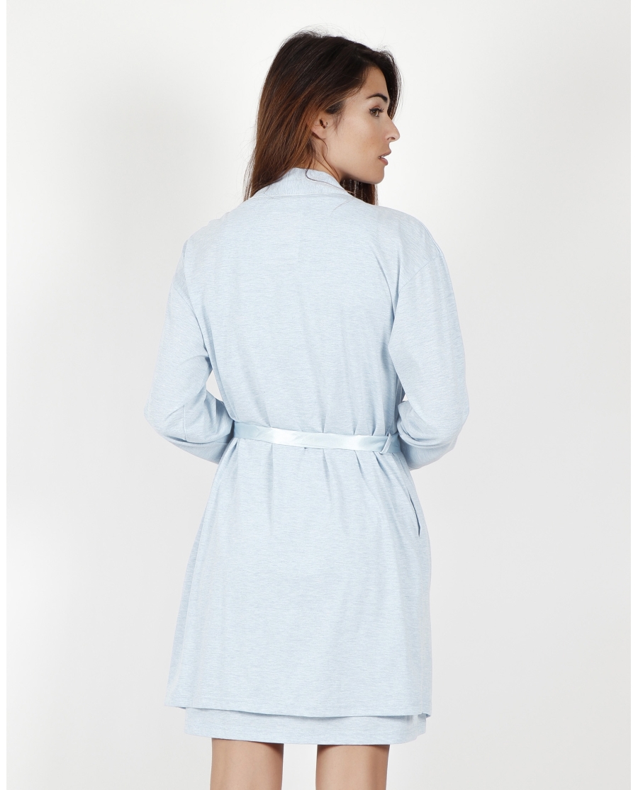 ADMAS CLASSIC Bata Manga Larga Basic para Mujer AZUL ADMAS CLASSIC Bata Manga Larga Basic para Mujer AZUL