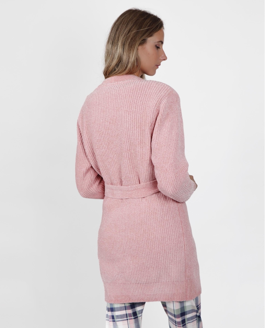 ADMAS Bata Manga Larga Chenilla Take Life para Mujer ROSA ADMAS Bata Manga Larga Chenilla Take Life para Mujer ROSA