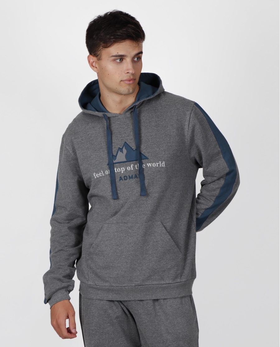 ADMAS HOME Sudadera Feel on Top para Hombre GRIS ADMAS HOME Sudadera Feel on Top para Hombre GRIS