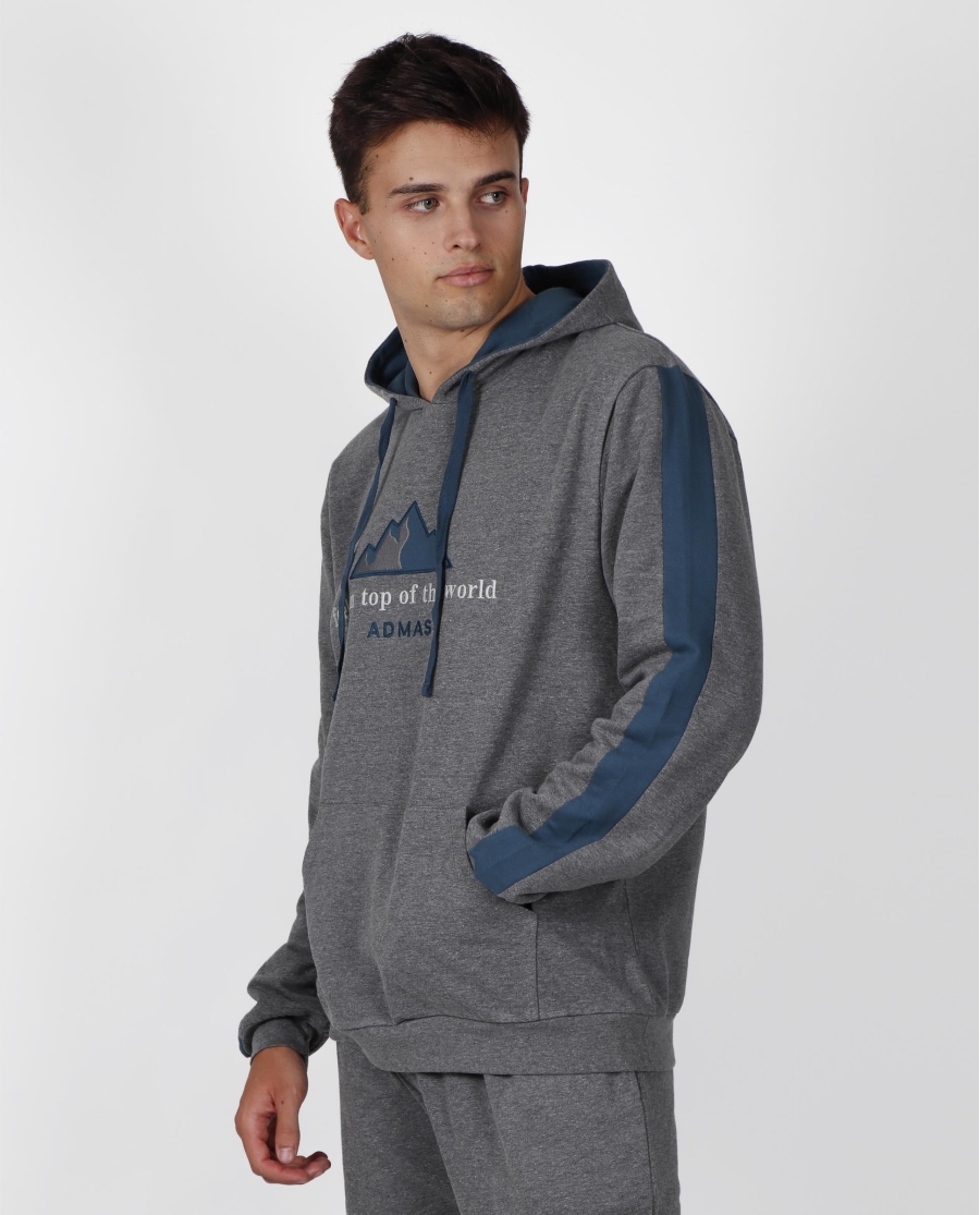 ADMAS HOME Sudadera Feel on Top para Hombre GRIS ADMAS HOME Sudadera Feel on Top para Hombre GRIS
