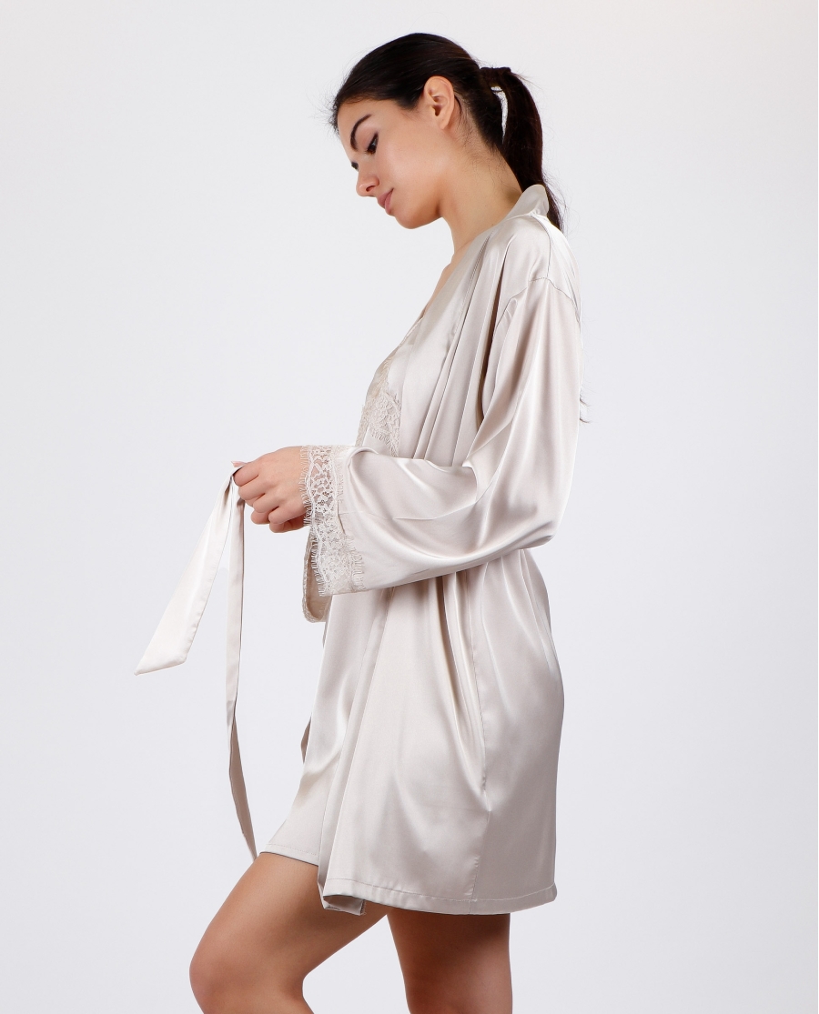 ADMAS CLASSIC Bata Manga Larga Soft Feeling para Mujer CAVA ADMAS CLASSIC Bata Manga Larga Soft Feeling para Mujer CAVA