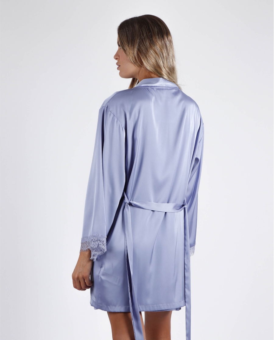 ADMAS CLASSIC Bata Manga Larga Soft Feeling para Mujer CIELO ADMAS CLASSIC Bata Manga Larga Soft Feeling para Mujer CIELO