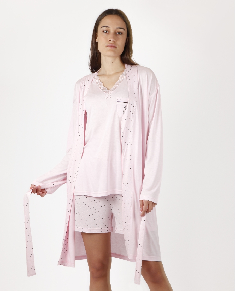 ADMAS CLASSIC Bata Manga Larga Soft Secret para Mujer ROSA ADMAS CLASSIC Bata Manga Larga Soft Secret para Mujer ROSA