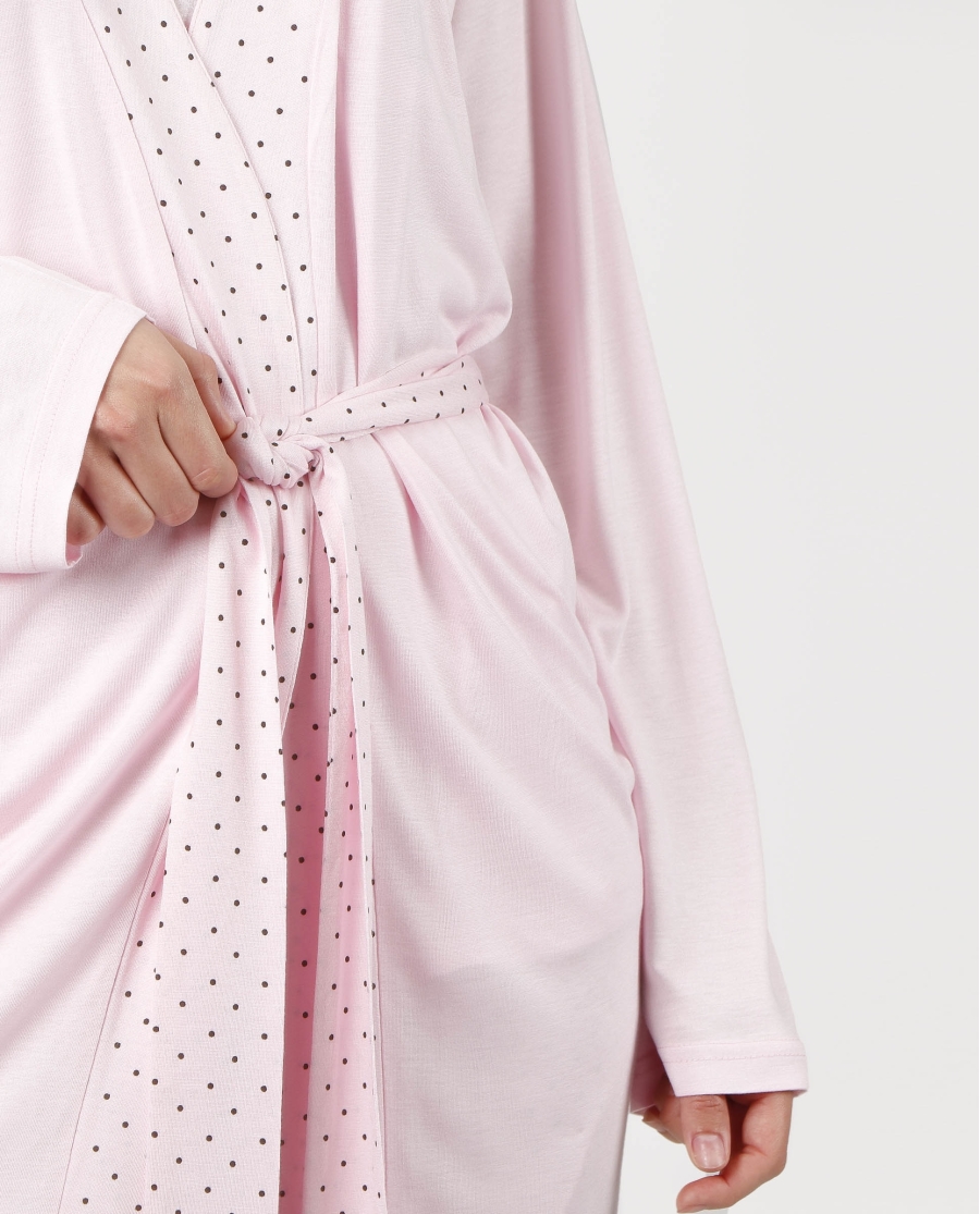 ADMAS CLASSIC Bata Manga Larga Soft Secret para Mujer ROSA ADMAS CLASSIC Bata Manga Larga Soft Secret para Mujer ROSA