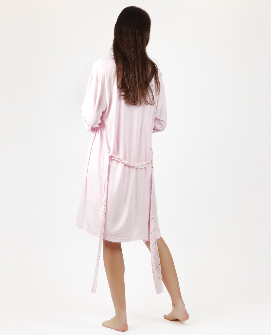 ADMAS CLASSIC Bata Manga Larga Soft Secret para Mujer ROSA ADMAS CLASSIC Bata Manga Larga Soft Secret para Mujer ROSA
