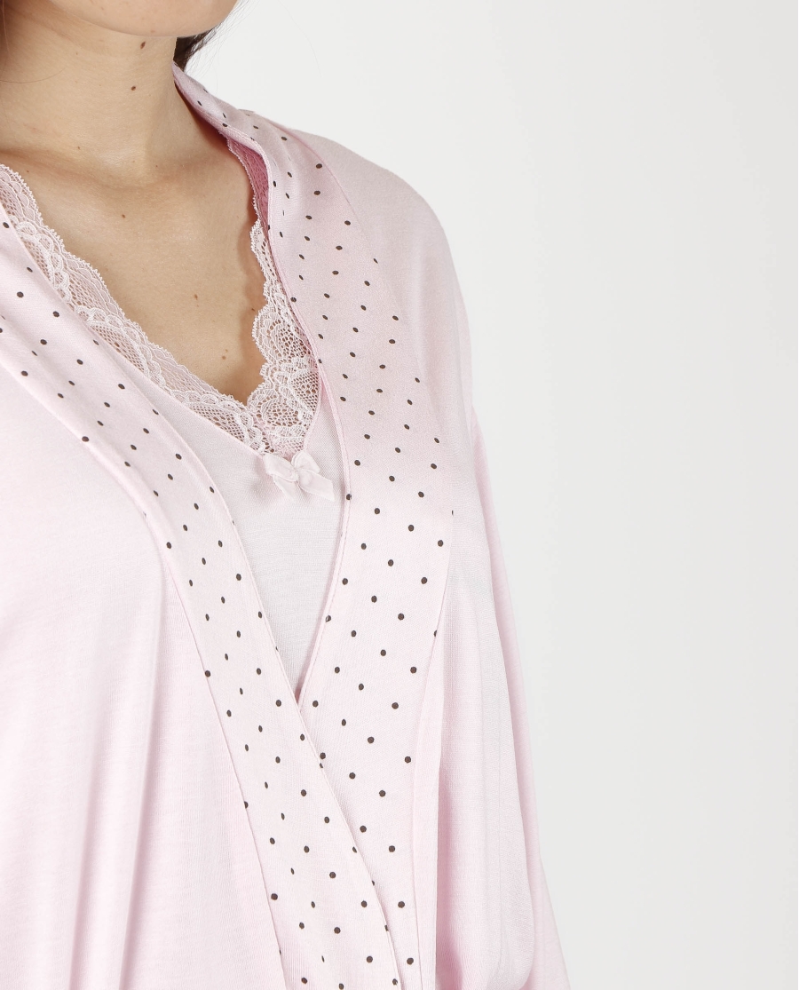 ADMAS CLASSIC Bata Manga Larga Soft Secret para Mujer ROSA ADMAS CLASSIC Bata Manga Larga Soft Secret para Mujer ROSA