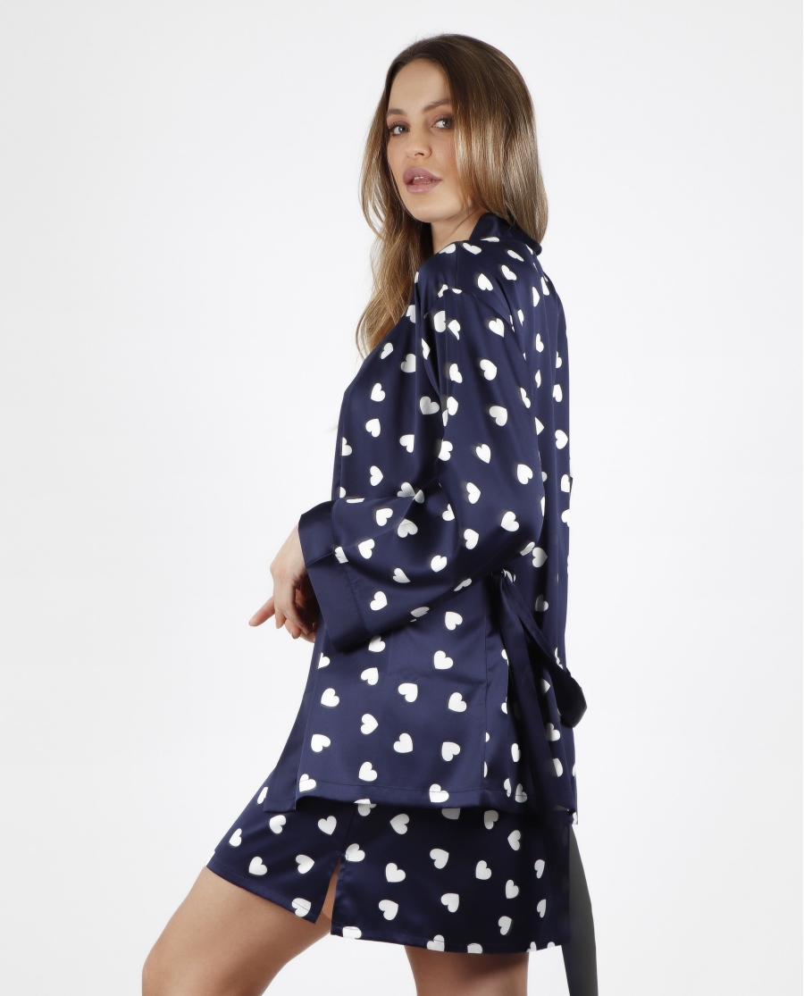 ADMAS CLASSIC Bata Love Heart para Mujer MARINO