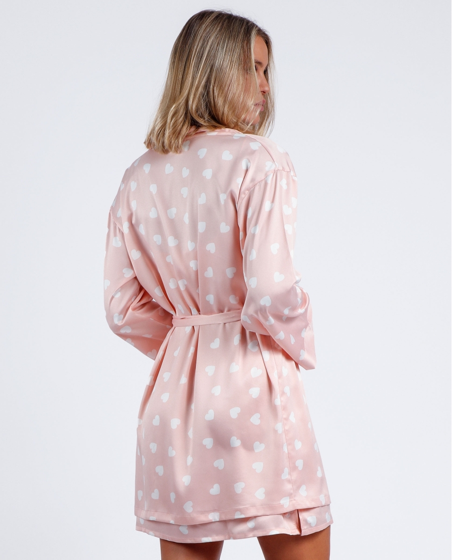 ADMAS CLASSIC Bata Love Heart para Mujer ROSA