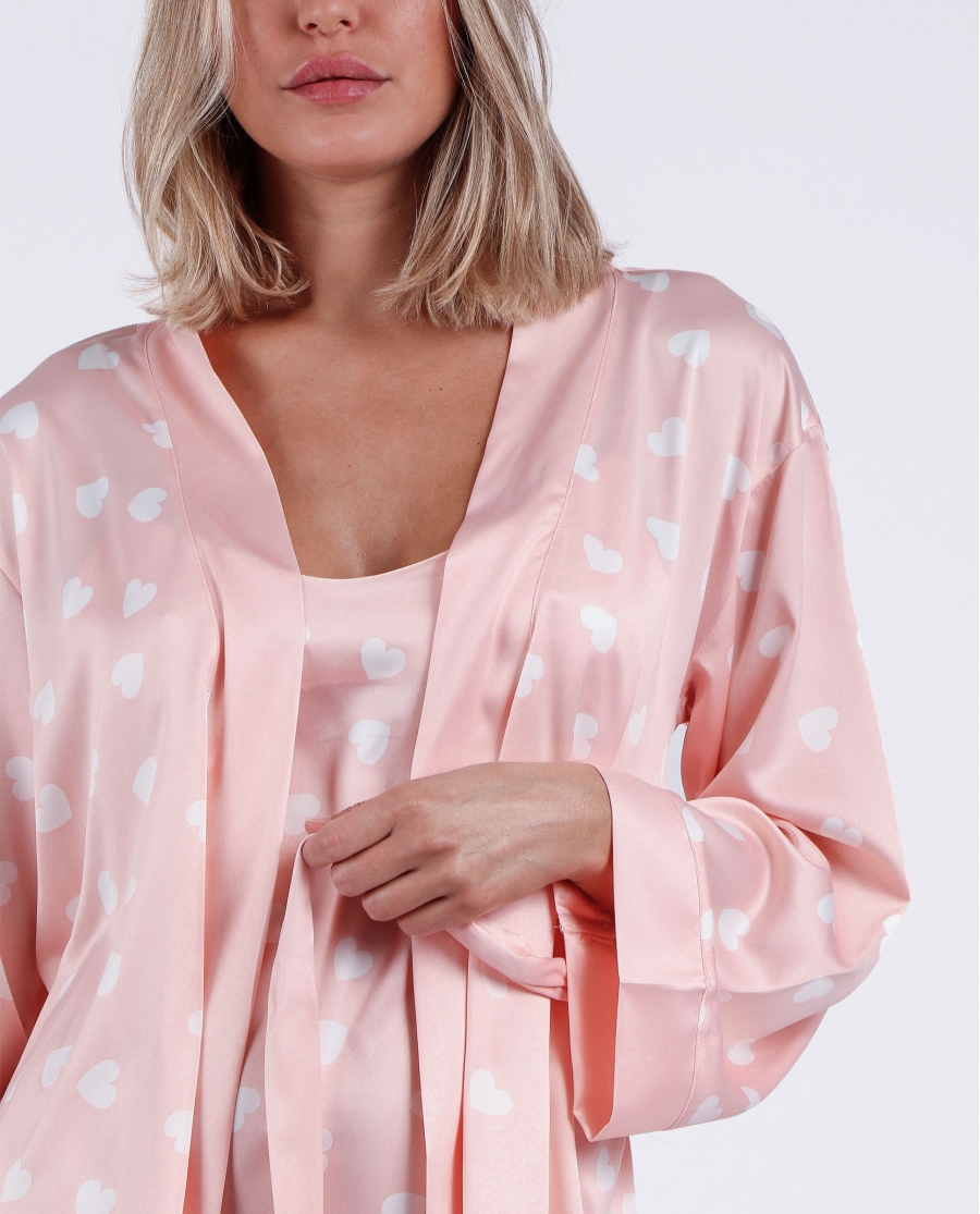 ADMAS CLASSIC Bata Love Heart para Mujer ROSA