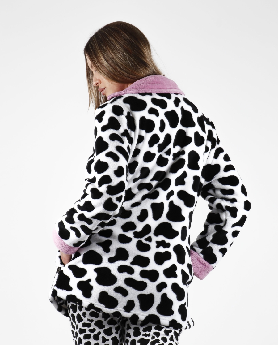 SANTORO GORJUSS Bata Manga Larga Calentita Northern Lights para Mujer ANIMAL PRINT