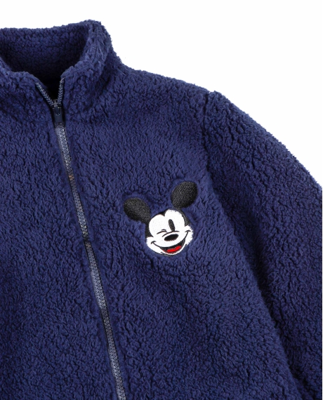 DISNEY Bata Manga Larga Calentita Mickey Sport para Niño AZUL 2