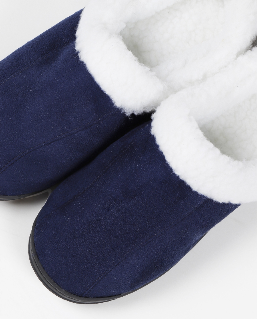 ADMAS Zapatillas De Estar Por Casa Borreguito para Hombre AZUL ADMAS Zapatillas De Estar Por Casa Borreguito para Hombre AZUL