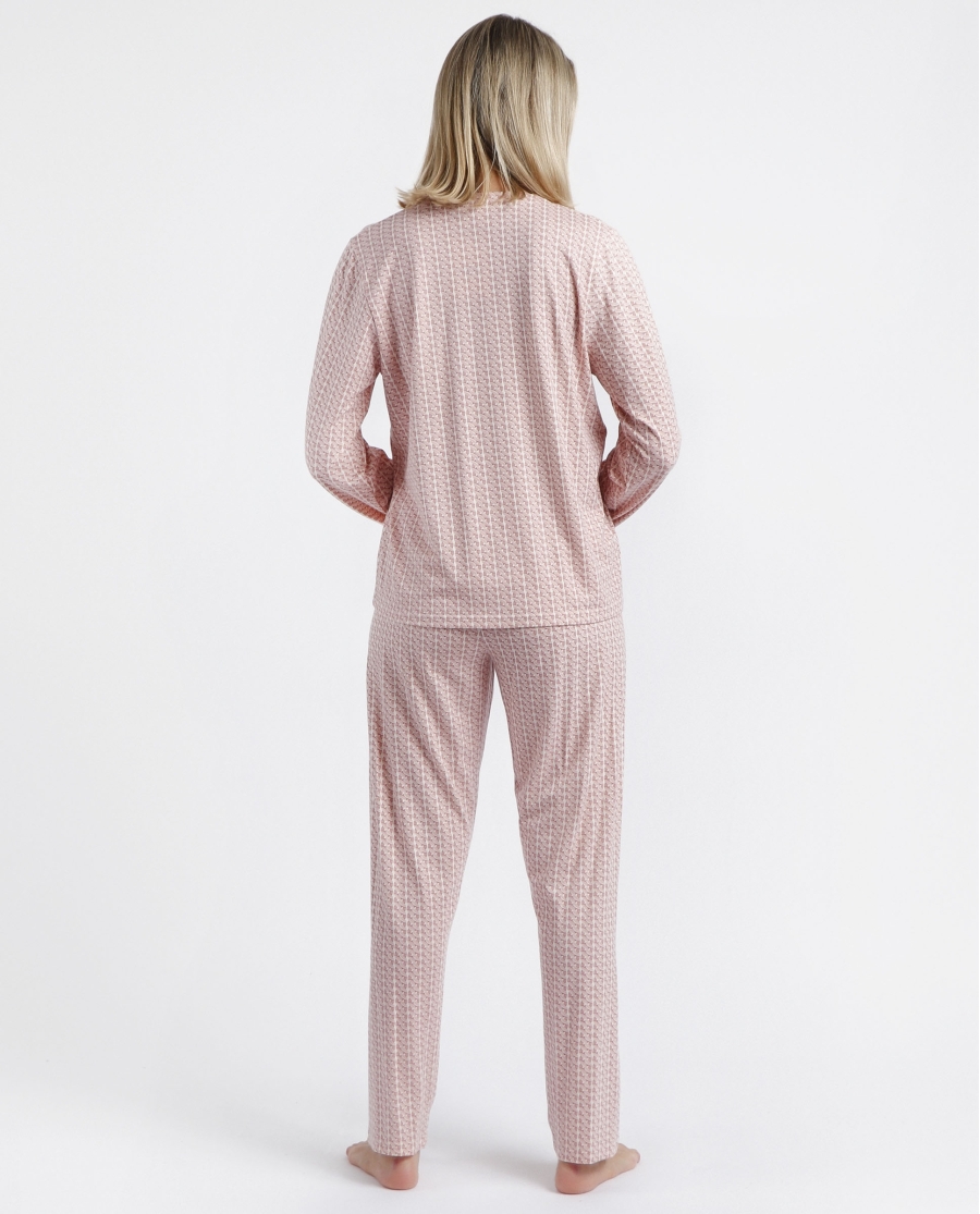 ADMAS CLASSIC Pijama Abierto Manga Larga Rose Chains para Mujer PETALO ADMAS CLASSIC Pijama Abierto Manga Larga Rose Chains para Mujer PETALO