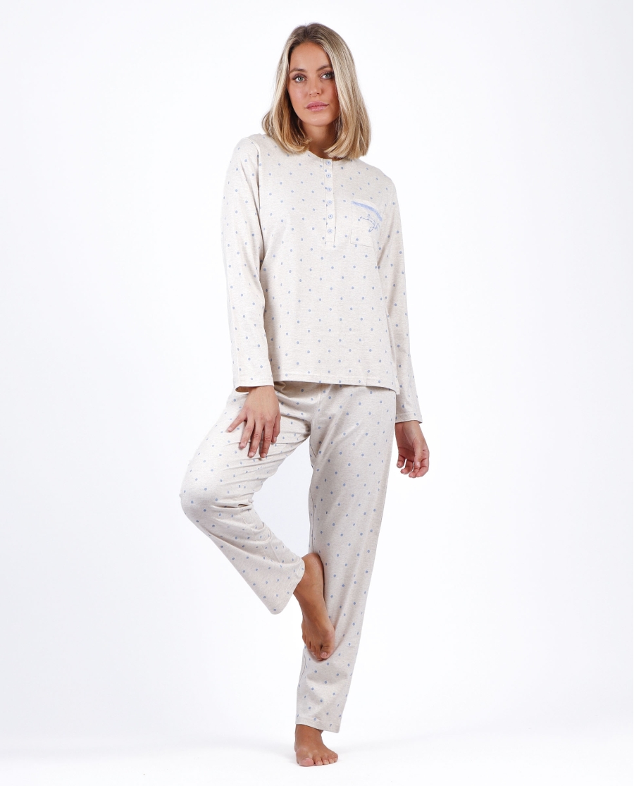 ADMAS CLASSIC Pijama Tapeta Manga Larga You Are Enough para Mujer CRUDO ADMAS CLASSIC Pijama Tapeta Manga Larga You Are Enough para Mujer CRUDO