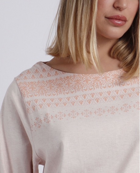 ADMAS CLASSIC Pijama Manga Larga Soft Coral Style para Mujer CORAL 2