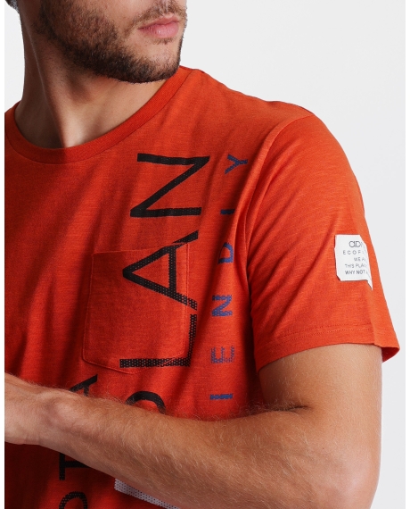 NEW PLAN Pijama Manga Corta Orange para Hombre CALDERA 2