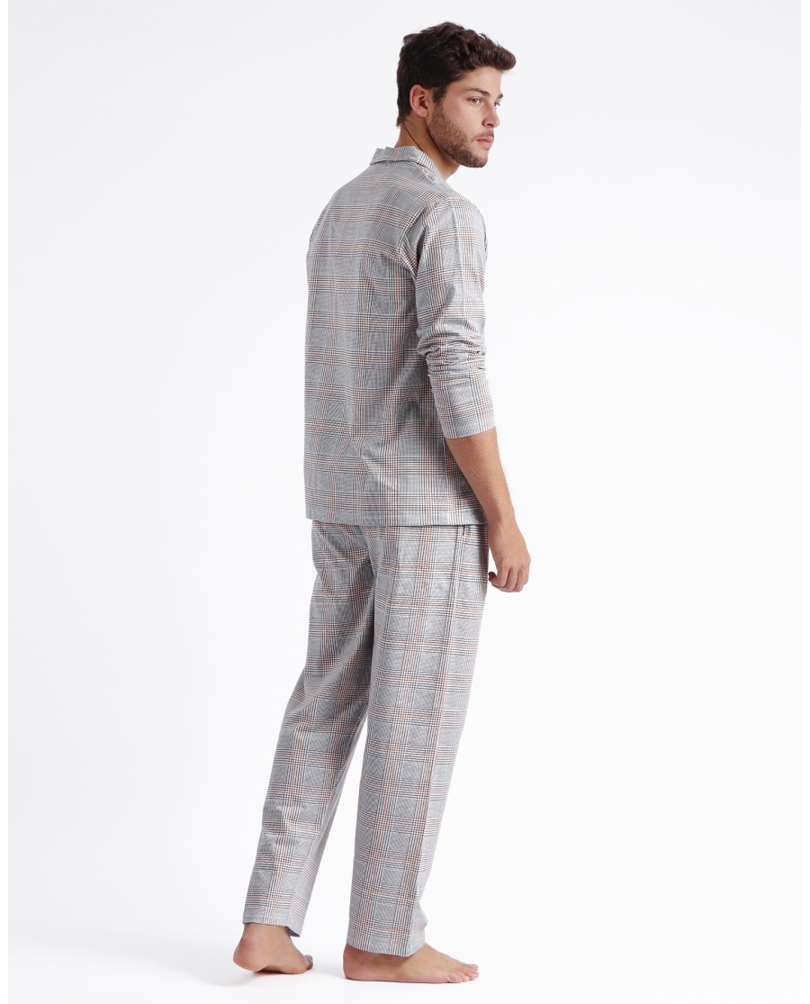 ADMAS Pijama Abierto Manga Larga Bulldog para Hombre BEIGE ADMAS Pijama Abierto Manga Larga Bulldog para Hombre BEIGE