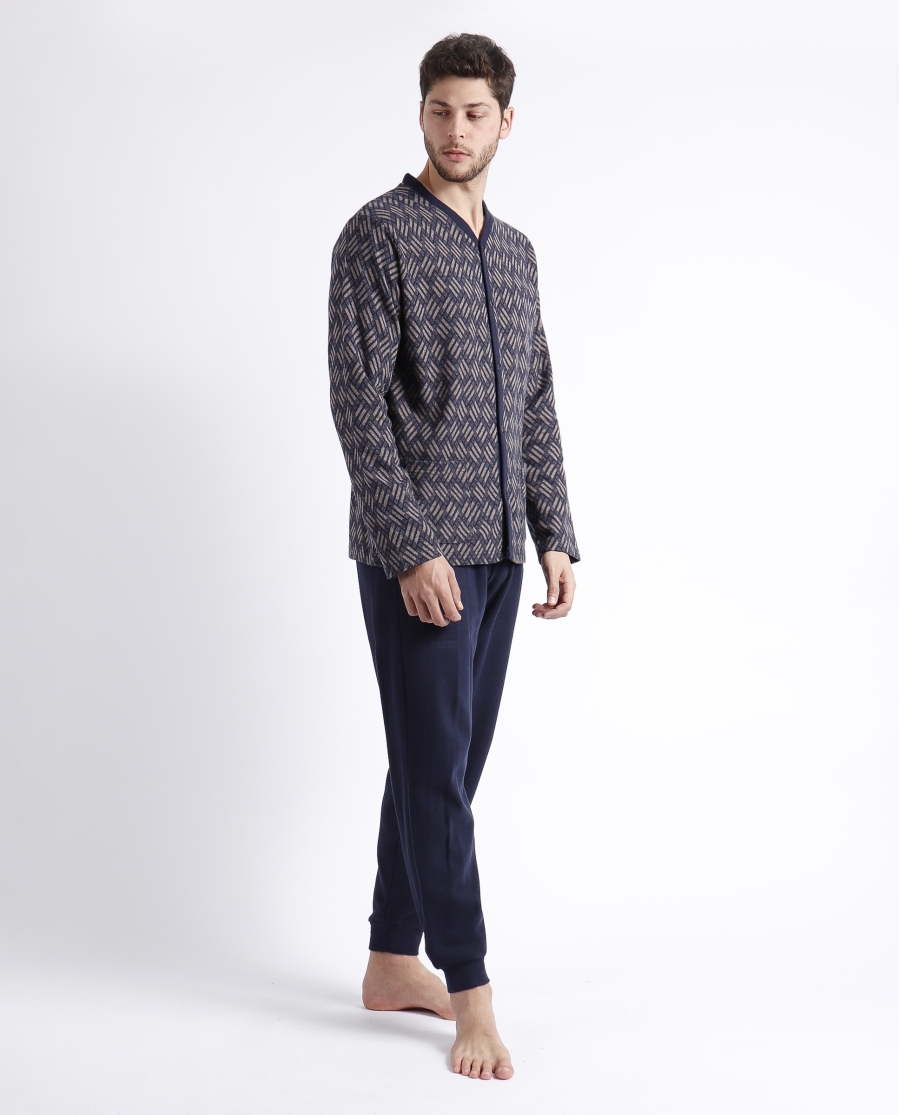 ADMAS MAGNIFIC Pijama Manga Larga Cross B para Hombre MARINO ADMAS MAGNIFIC Pijama Manga Larga Cross B para Hombre MARINO