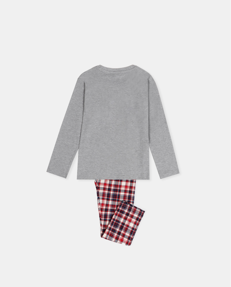 PEANUTS Pijama Manga Larga Cute Snoopy para Niña GRIS JASPE PEANUTS Pijama Manga Larga Cute Snoopy para Niña GRIS JASPE